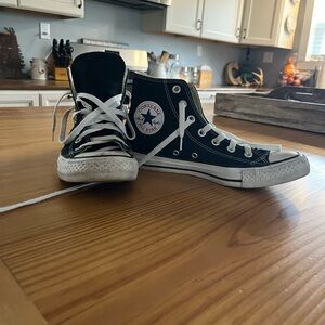 Converse Cream High-Top Sneakers